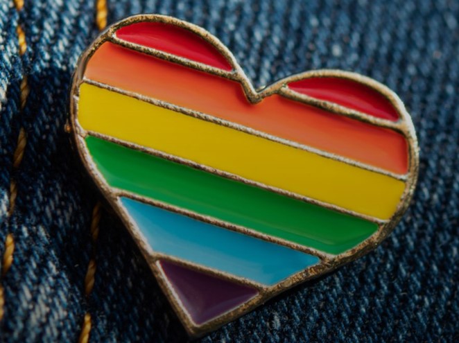 Heart on jeans
